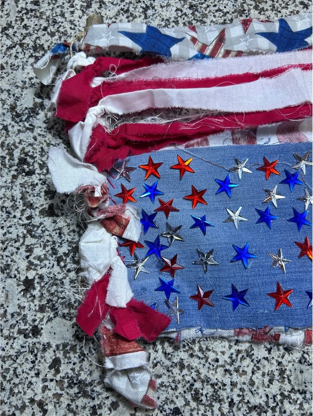 Handcrafted Patriotic American Flag Wall Hanging Decoration